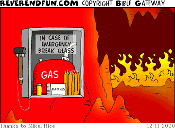DESCRIPTION: Fire emergency box in hell ... inside are gas, matches, etc... CAPTION: 