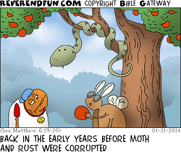 DESCRIPTION: Moth and rust as kids playing under the tree of good and evil CAPTION: BACK IN THE EARLY YEARS BEFORE MOTH AND RUST WERE CORRUPTED